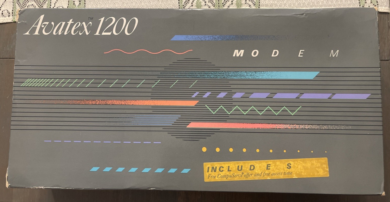 Vintage Avatex 1200 Modem