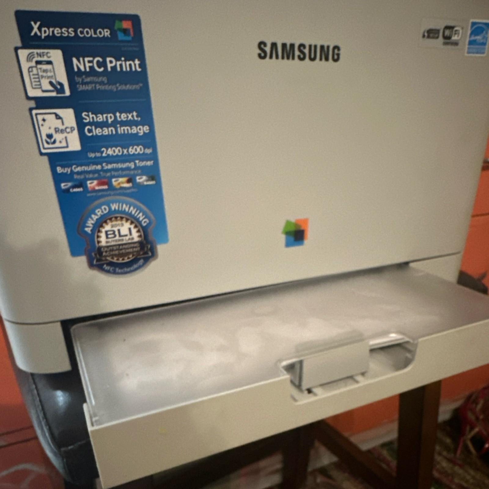 Samsung Xpress C410W Color Laser Printer USB Wireless 2400x600 DPI NFC Print