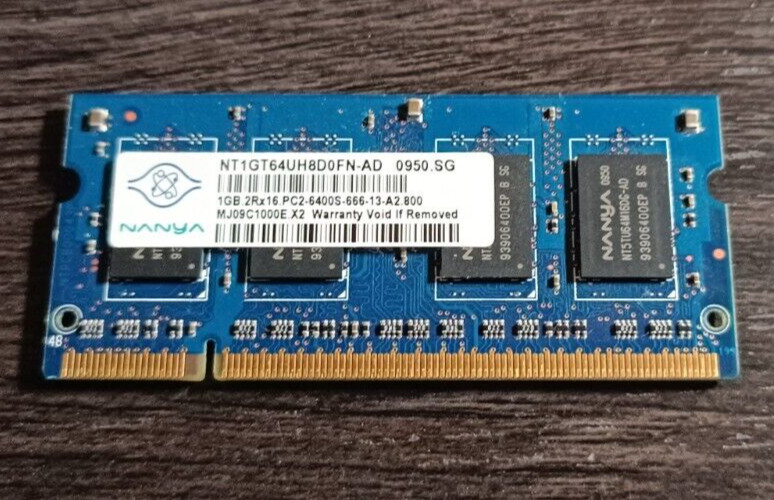 Nanya NT1GT64UH8D0FN-AD 1GB