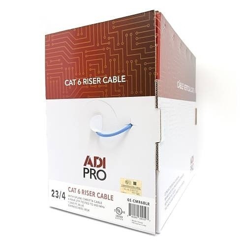 ADI PRO Cat 6 Network Cable, 1000ft Riser Express Certified -UL