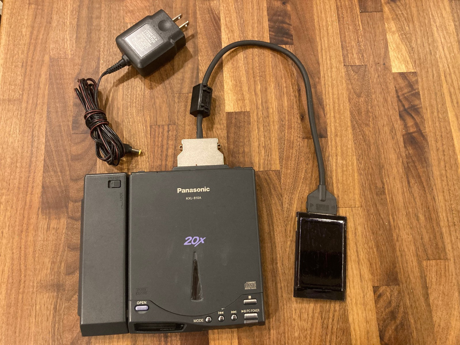 Panasonic PCMCIA SCSI CD-ROM KXL-810A , cable, Card, Battery Case, 