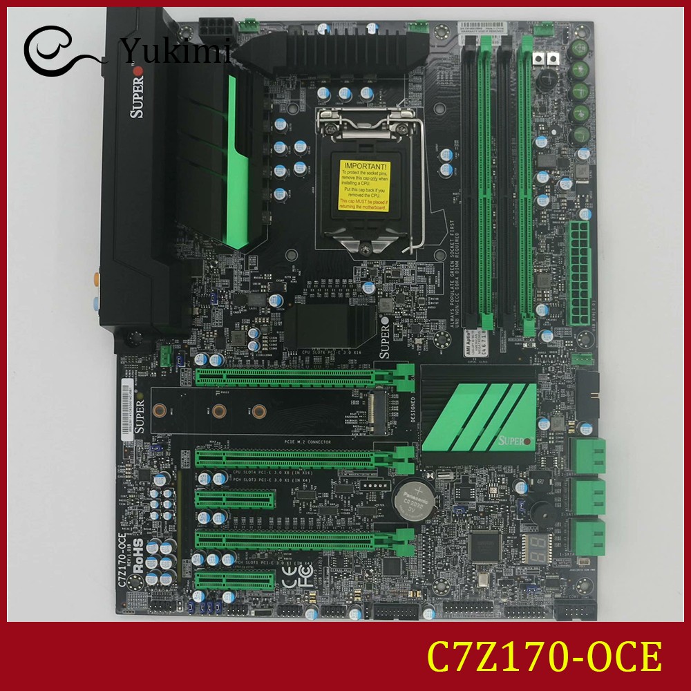 FOR Supermicro C7Z170-OCE DDR3*4 LGA 1150 32GB HDMI DVI VGA Ｍotherboard Test OK