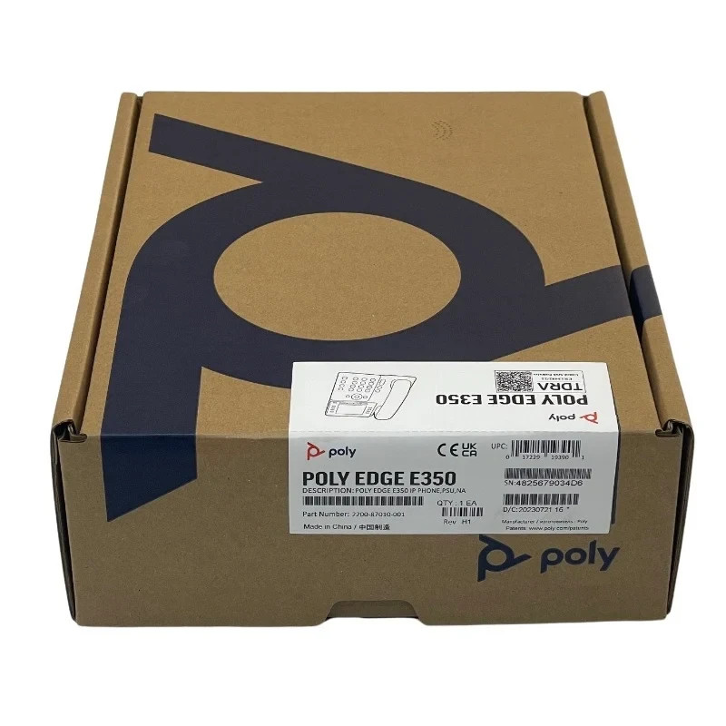 Poly Edge E350 IP Phone (2200-87010-025, 82M89AA) - New F/S (Ships on Same Day)
