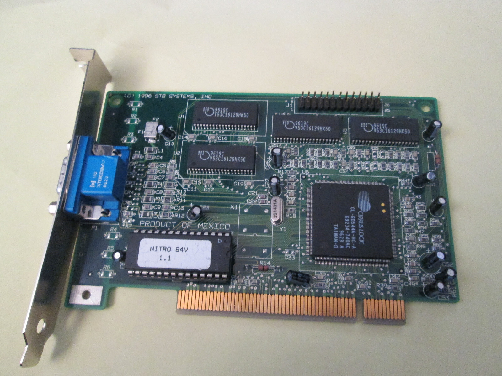 Vintage 1996 STB Systems 210-0221-001 PCI VGA Graphics Card