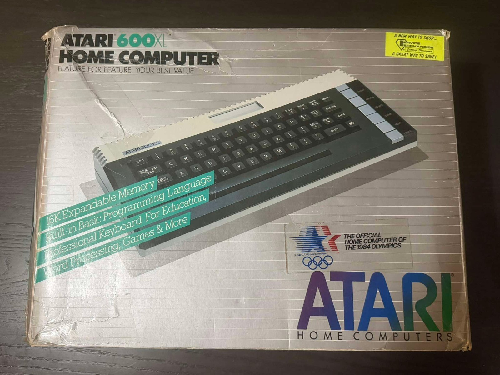 Atari 600XL 8-bit Home Computer Vintage 1983 - TESTED & WORKING