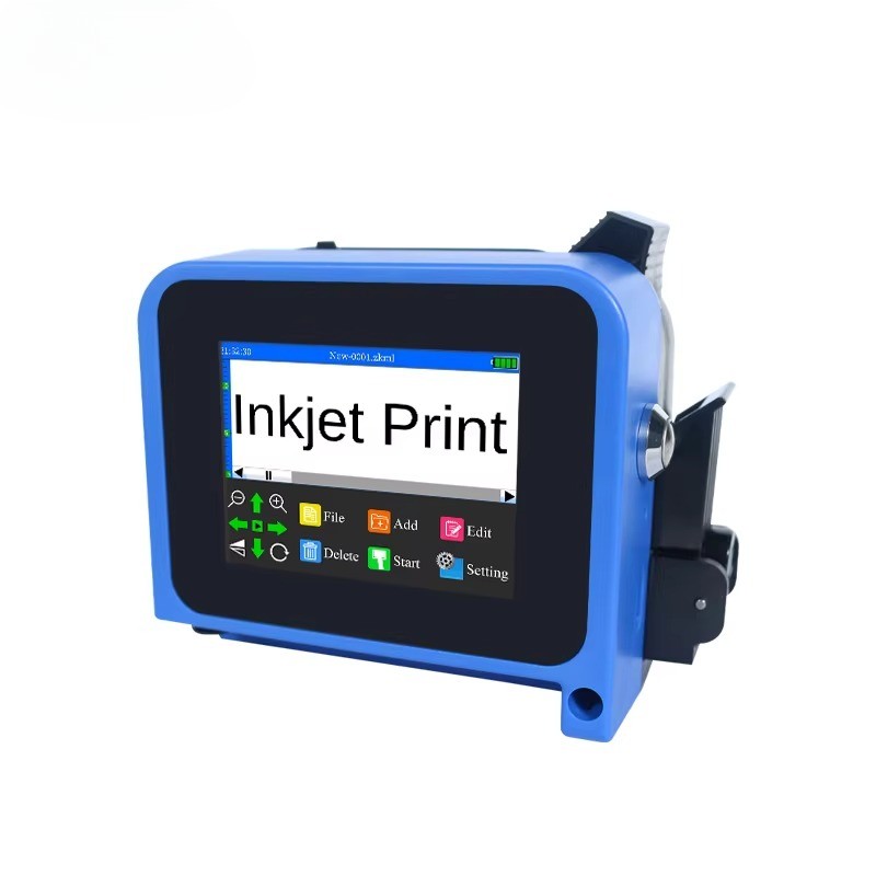 Mini Handheld TIJ2.5 Printer for Expiry Date Batch Code Barcode  on Carton Box