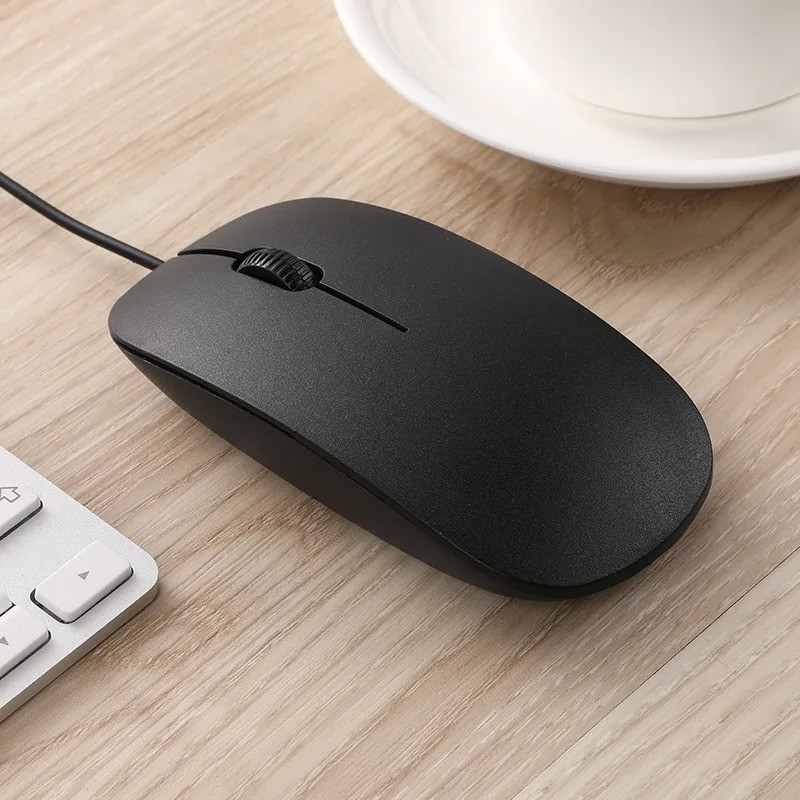 Ultra Thin USB Wired Mouse 1000 DPI – For Laptop, PC & MacBook