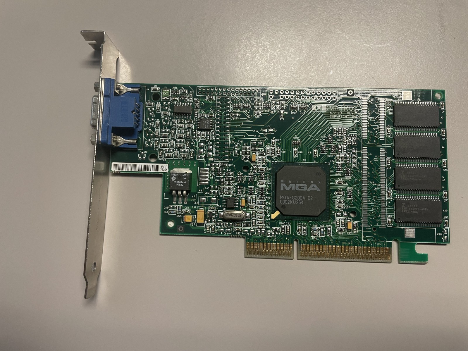 MATROX G2DMILA/8D/OE2 -  872-01 Rev A - Graphics Card - Used