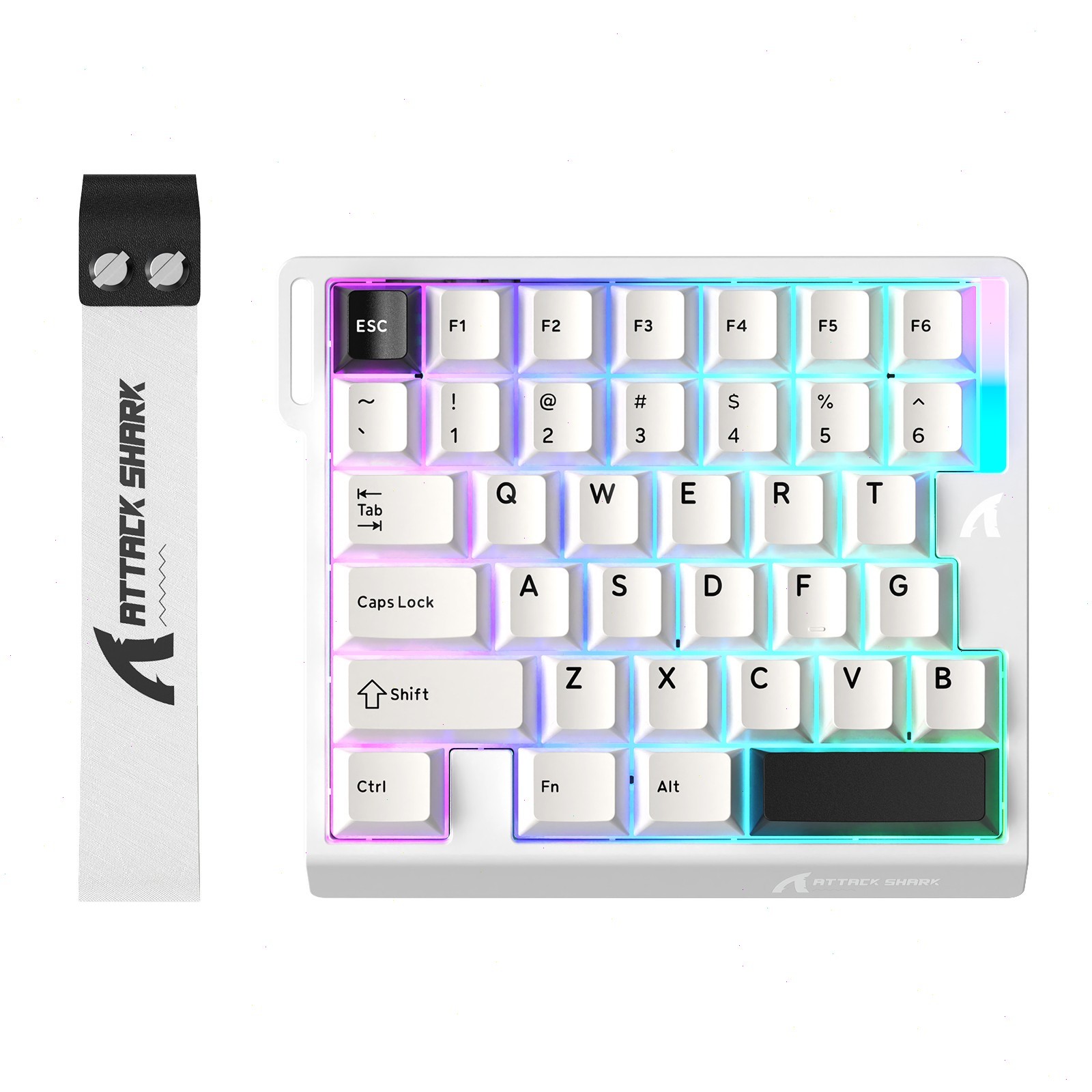 ATTACK SHARK M36 HE One-Handed Wired Hall Effect Gaming Keyboard 8K Polling  RGB
