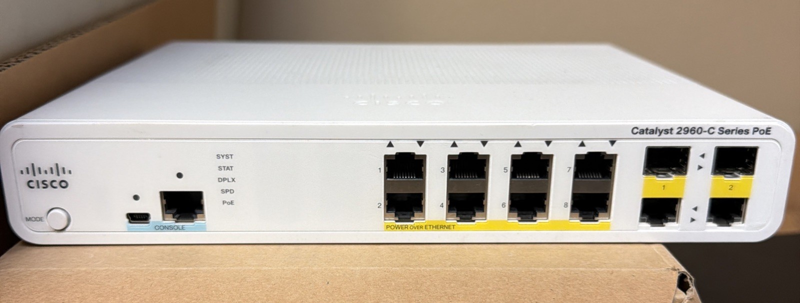 CISCO Catalyst 2960-C Series PoE WS-C2960C-12PC-L. FAST SHIPPING✅✅✅