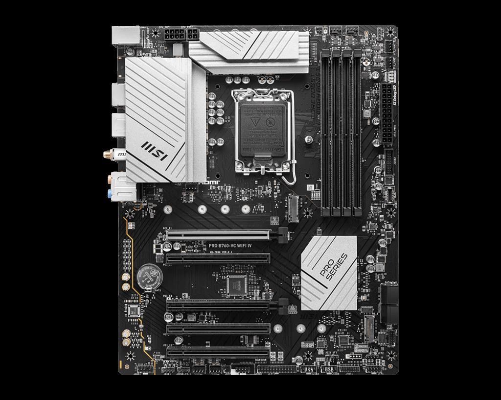 MSI PRO B760-VC WIFI IV Motherboard w/ stick Antenna I/O Shield SATA