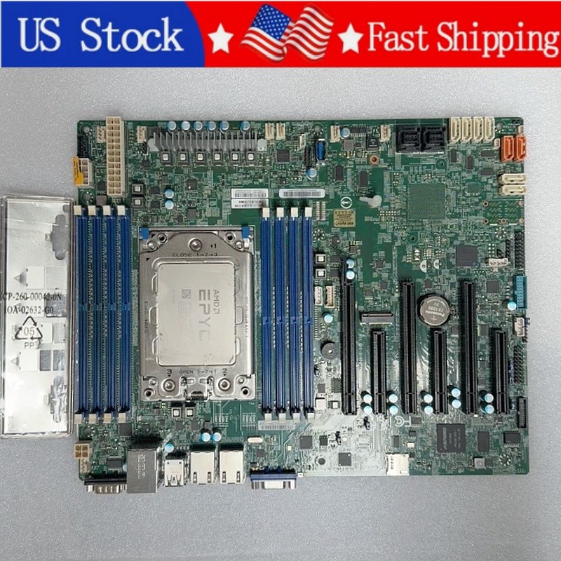 Used AMD EPYC 7302p+Supermicro H11SSL-i Version 2.0 Single SP3 Server Mainboard