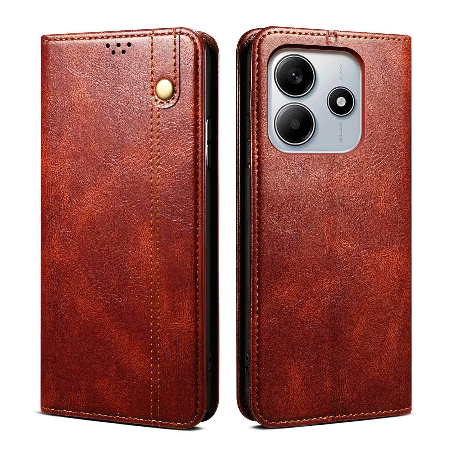 Luxury Leather Wallet Cover Case For Xiaomi Redmi Note 14 13 12 11 Poco X7 F6 X6