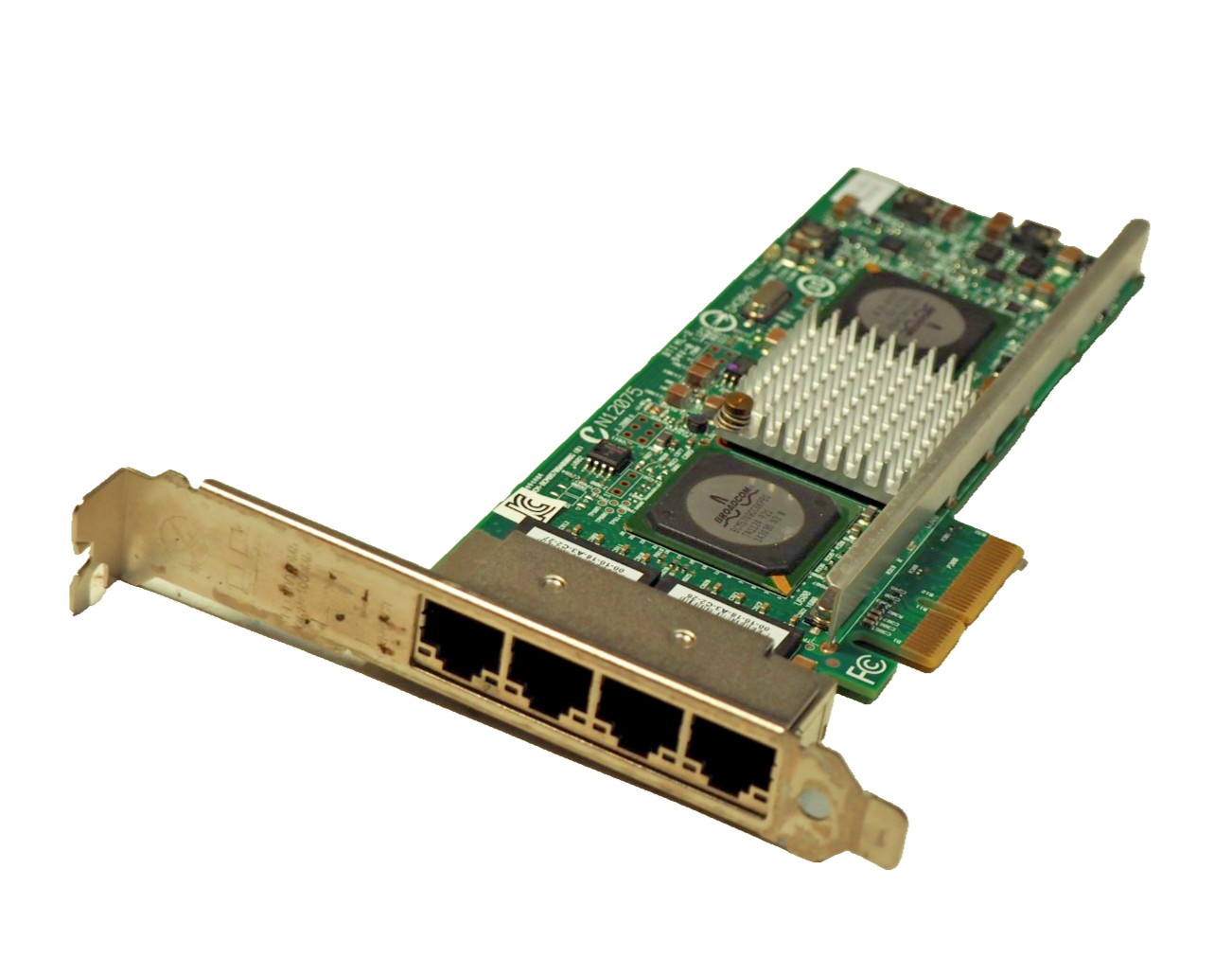 Cisco Broadcom BCM95709A0906G PCI-E 4-Port GBit Network Card High Profile N12075
