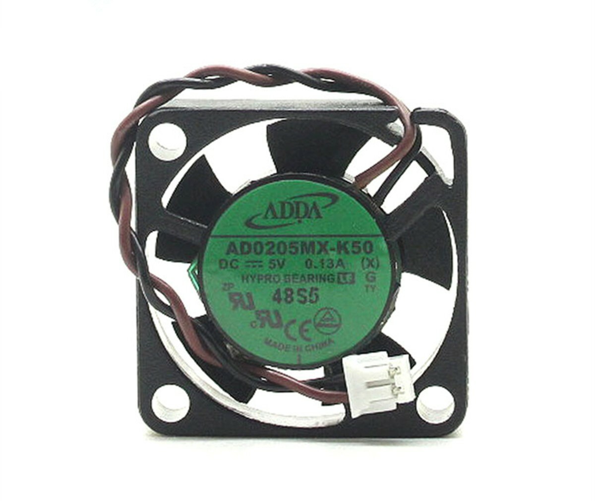 ADDA AD0205MX-K50 DC 5V 0.13A 25X25X6MM 2-PIN Ultra-thin Micro Cooling Fan