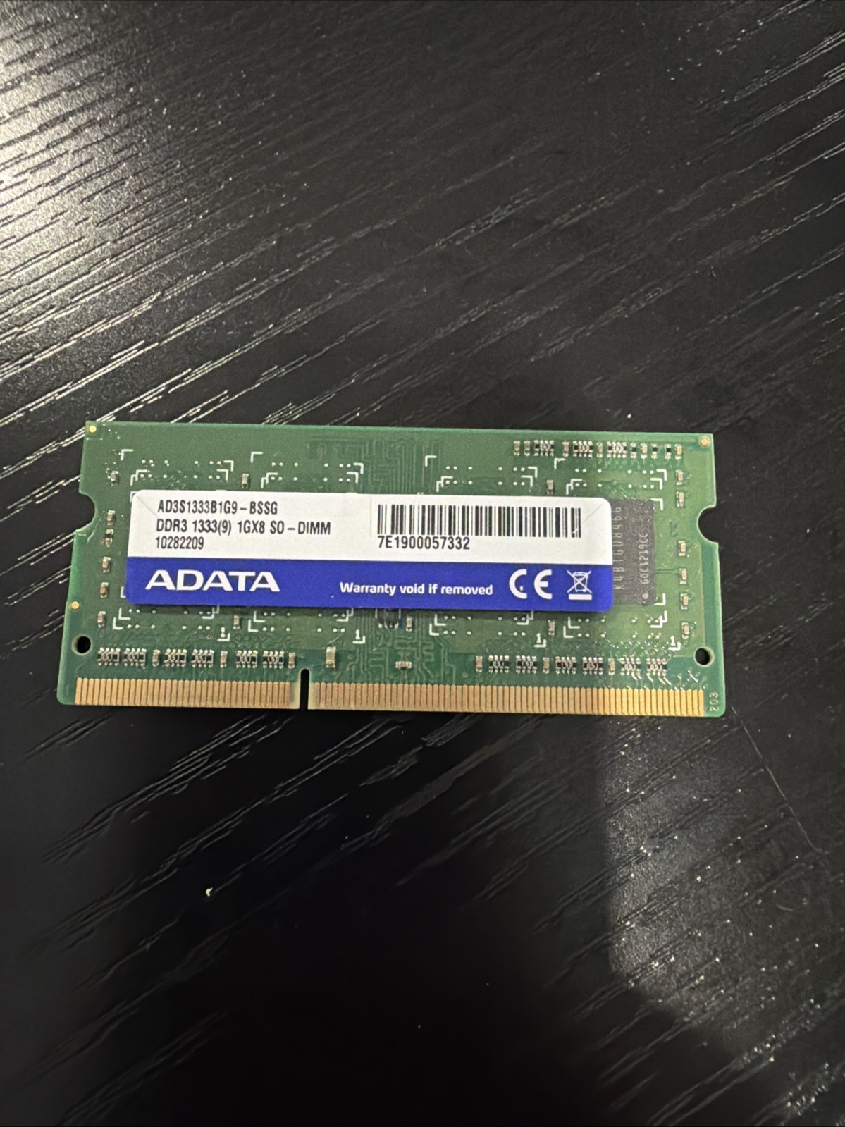 ADATA AD3S1333B1G9-BSSG - 1GB 1333Mhz PC3-10600S DDR3-1333 204-Pin SODIMM Laptop