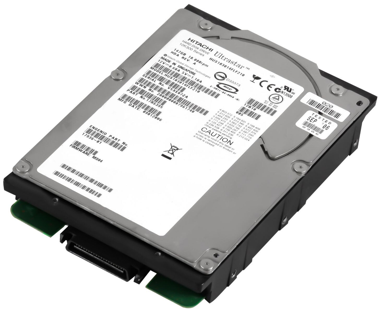 HARD DRIVE HITACHI ULTRASTAR 10K300 HUS103014FLF210 147GB 10K 16MB FC 3.5'' inch