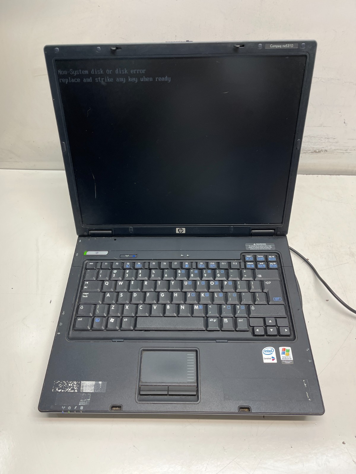 HP Compaq nx6310 Intel Centrino Duo 4GB NO HDD