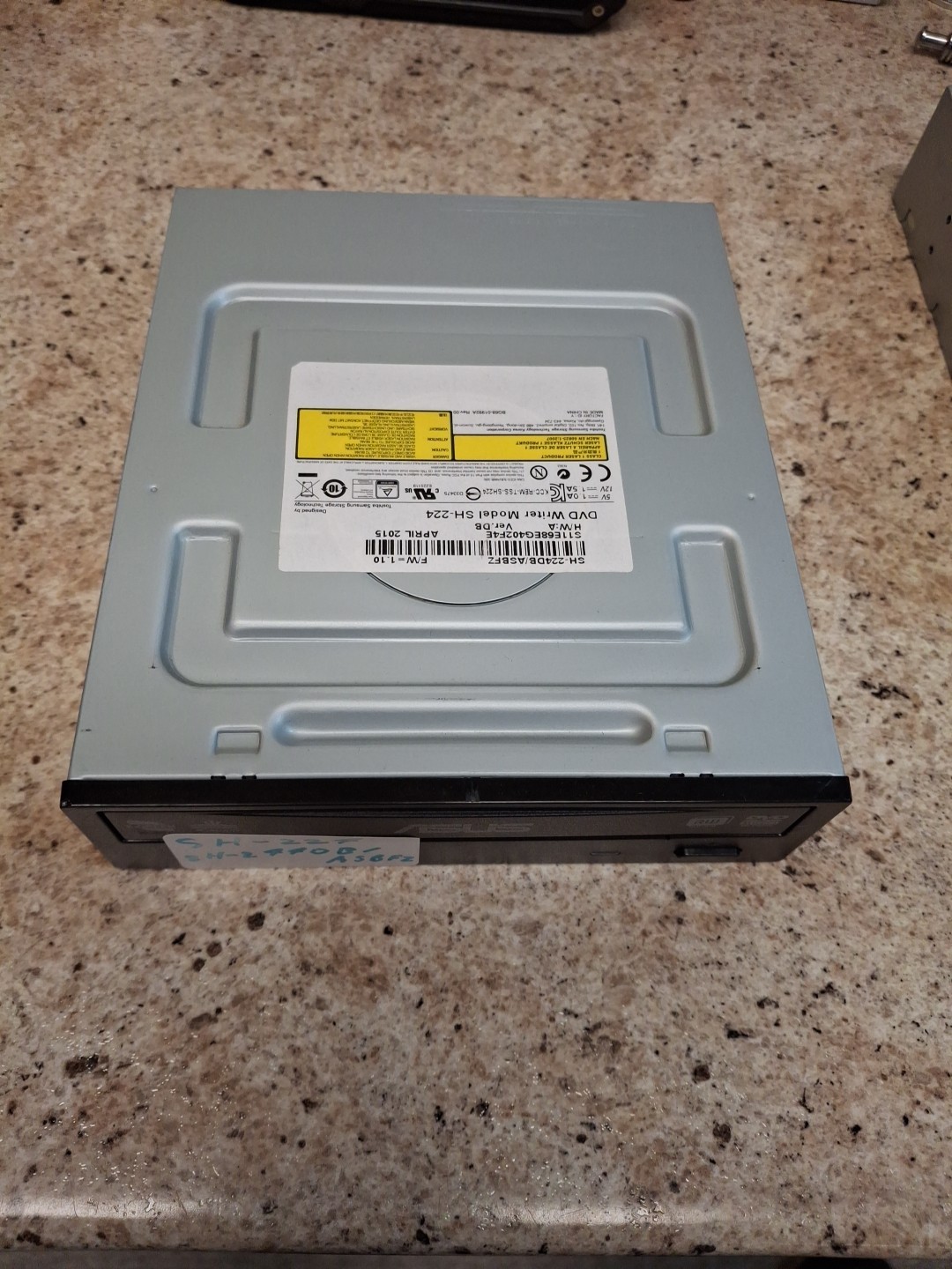 Toshiba Samsung SH-224 DVD Writer Drive SH-224DB/ASBFZ - Black Bezel