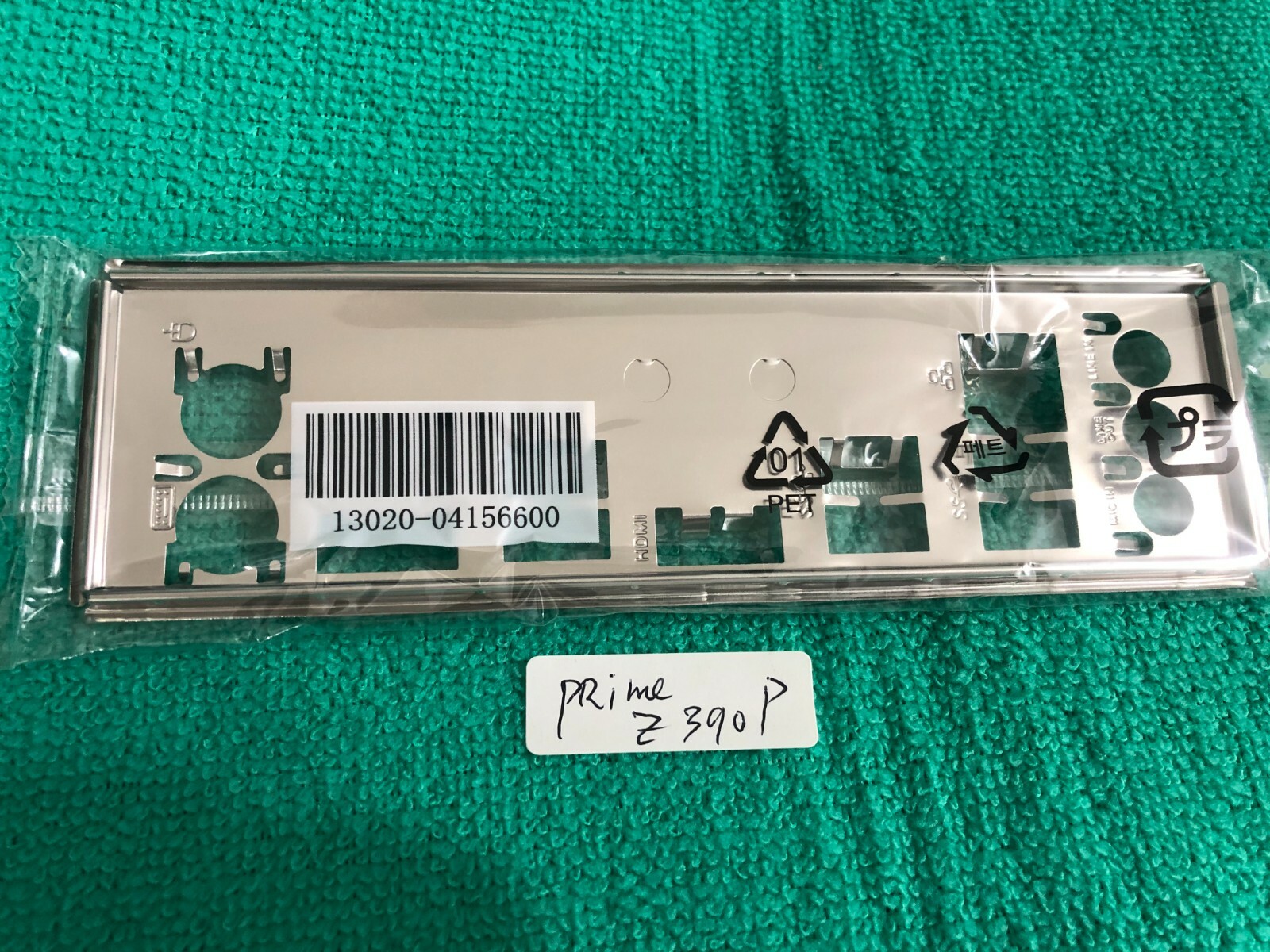 ORIGINAL ASUS  PRIME Z390-P   ASUS  PRIME Z390P  IO SHIELD  BACKPLATE METAL 