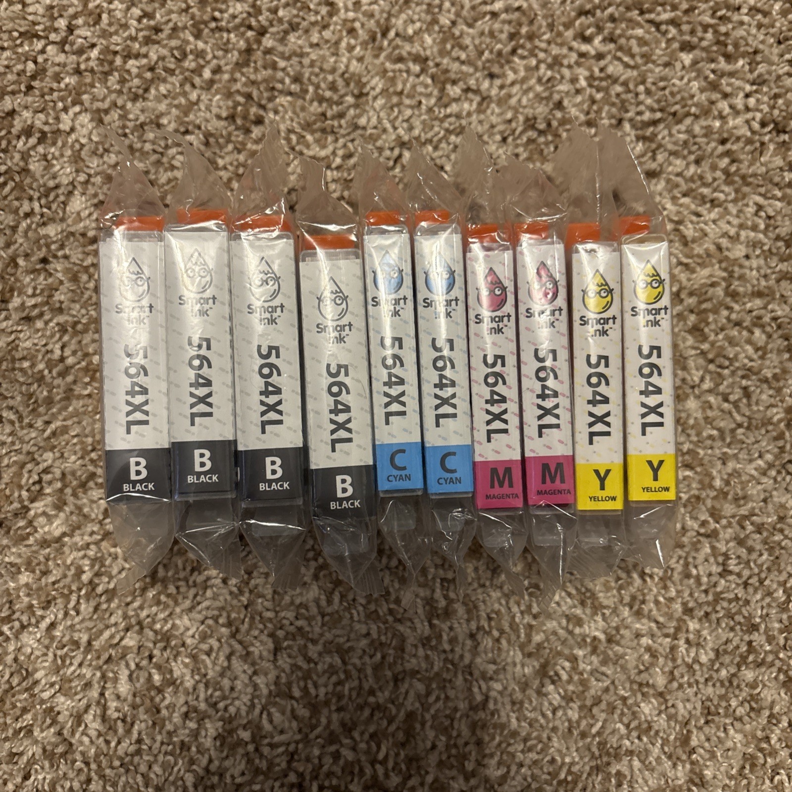 Smart Ink 564XL Ink Lot of 10 for HP 564XL Black, Cyan, Magenta, Yellow