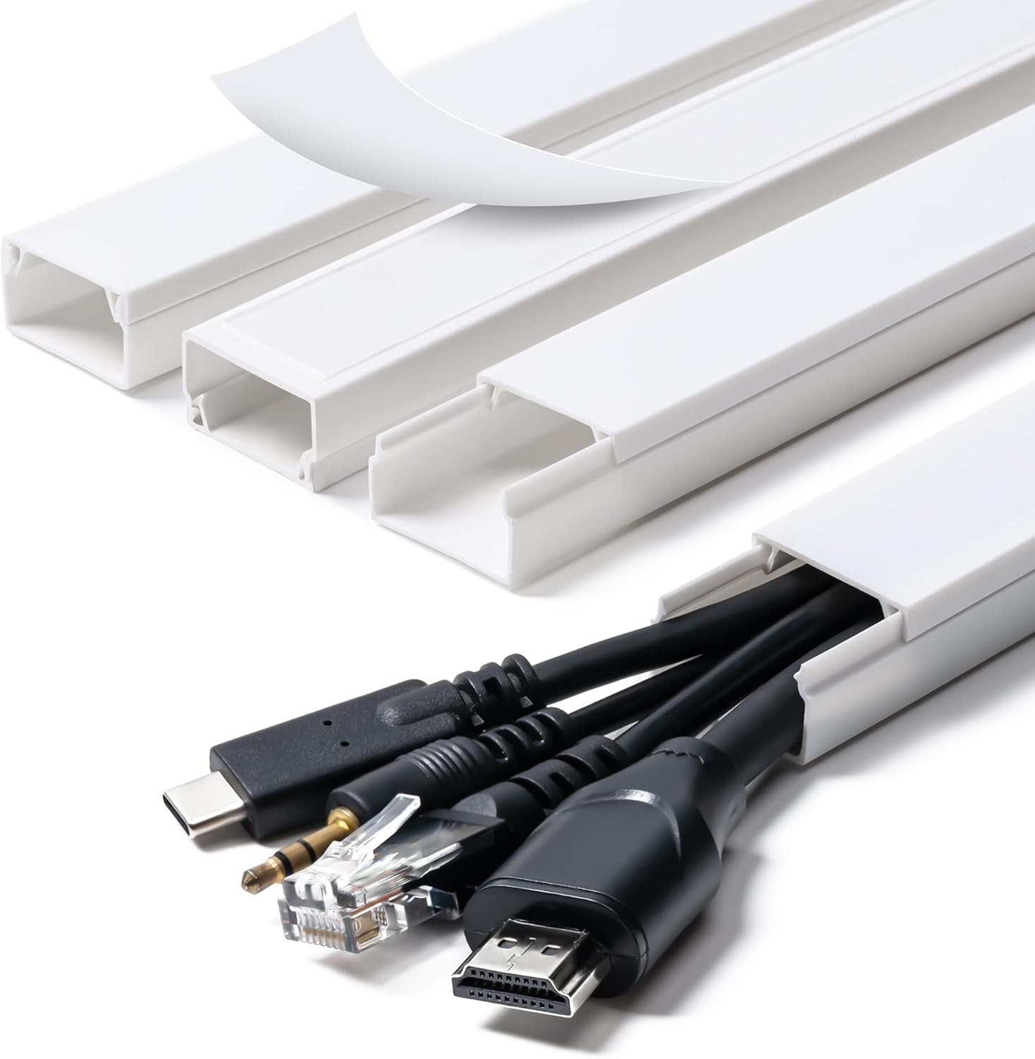 58in Cord Hider, Cable Hider, Cord Covers for Wires on Wall, Paintable Cable Cov