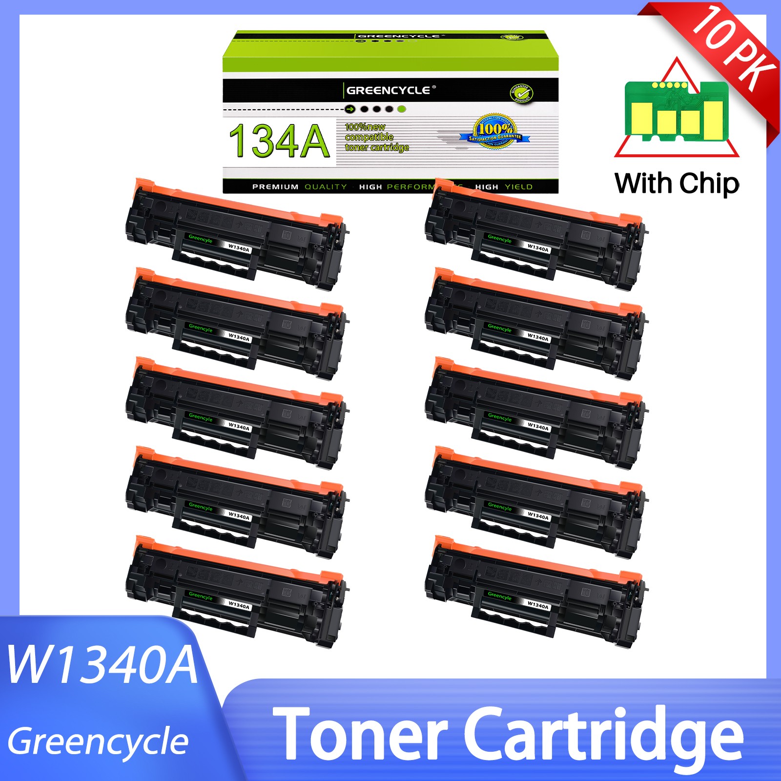 10PK W1340A Chip-Installed Toner for HP LaserJet M209 MFP M234sdw M234dw M234sdn
