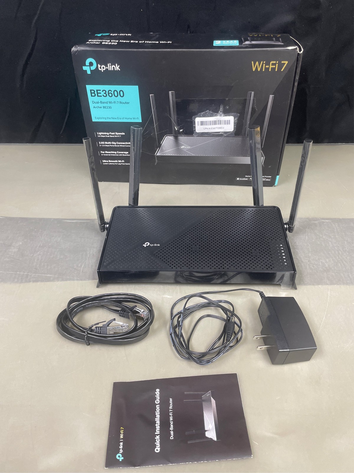 TP-Link Dual-Band BE3600 Wi-Fi 7 Router Archer BE230 | 4-Stream 3.6 Gbps | 2×2.5