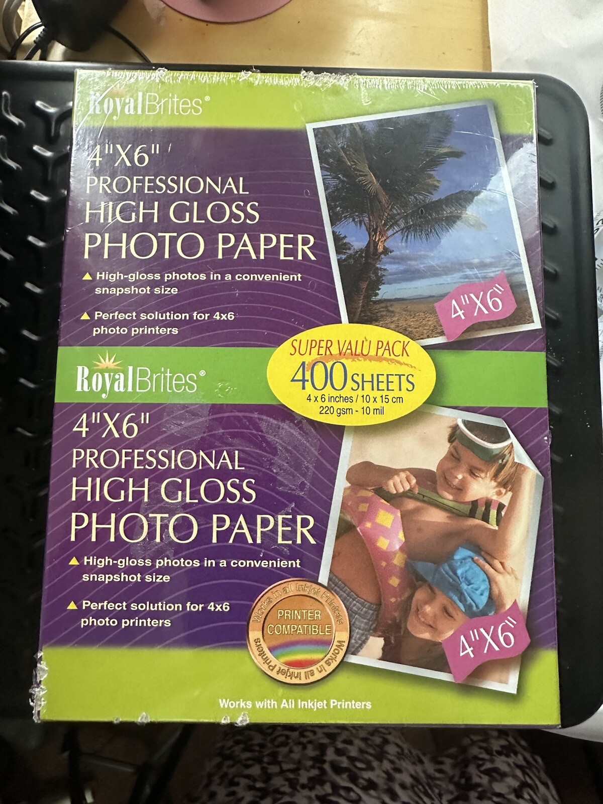 NEW Royal Brites 4" x 6" Professional High Gloss Photo Paper - 400 Sheets SEALED