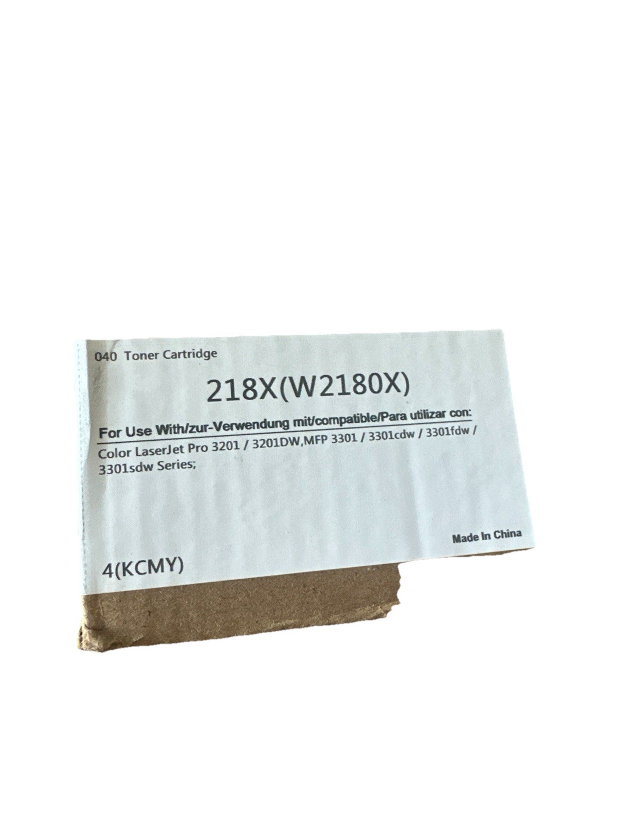 4 Pack 218X W2180X High Yield Toner NO CHIP Fits for HP LaserJet Pro MFP 3301fdw