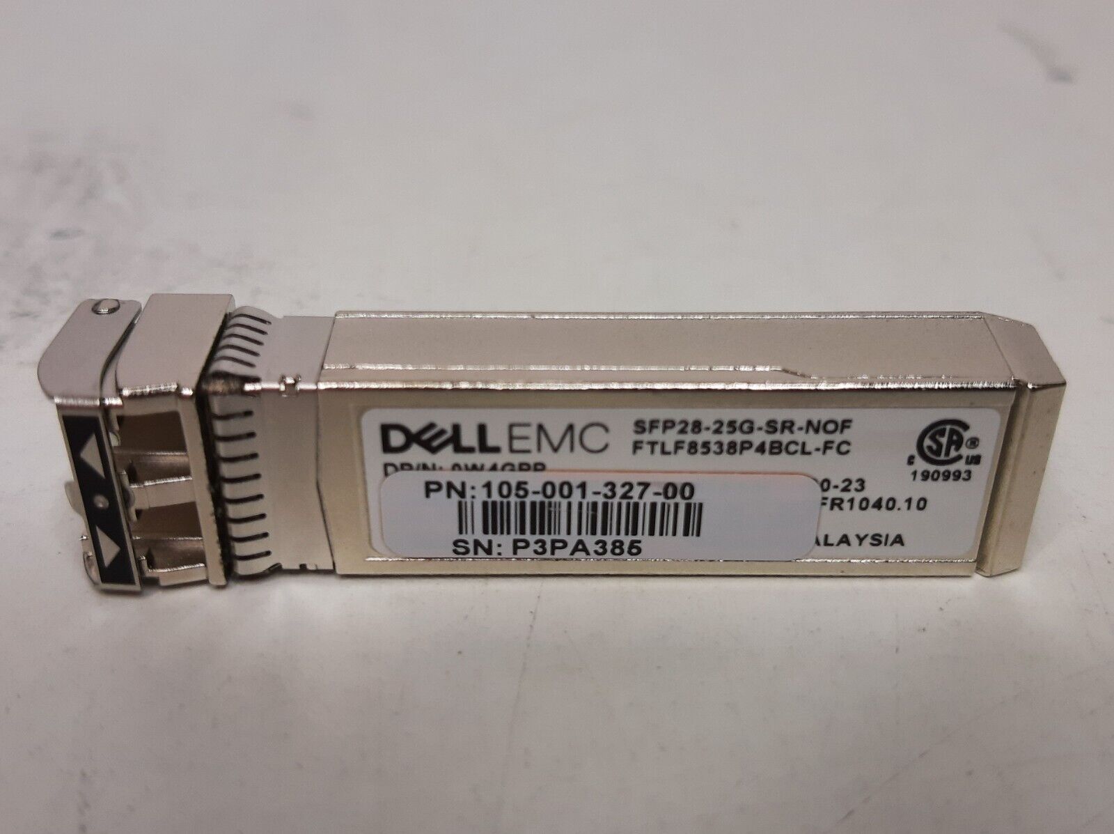 Dell EMC Networking 25G SFP28 Optical Transciever SFP28-25G-SR-NOF