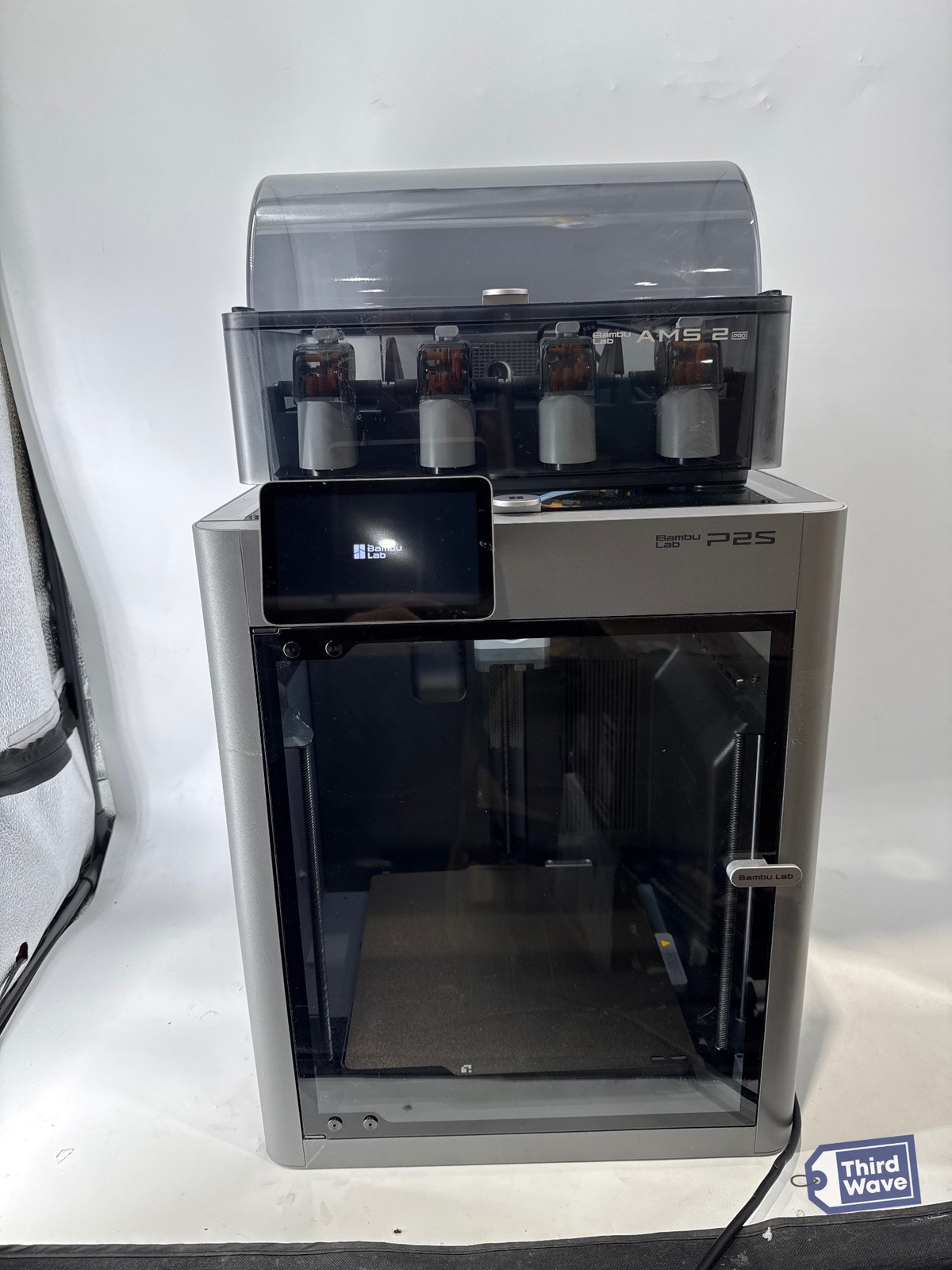 Bambu Lab P2S AMS Combo 3D Printer 256mm Auto Bed Level AI Detection Gray