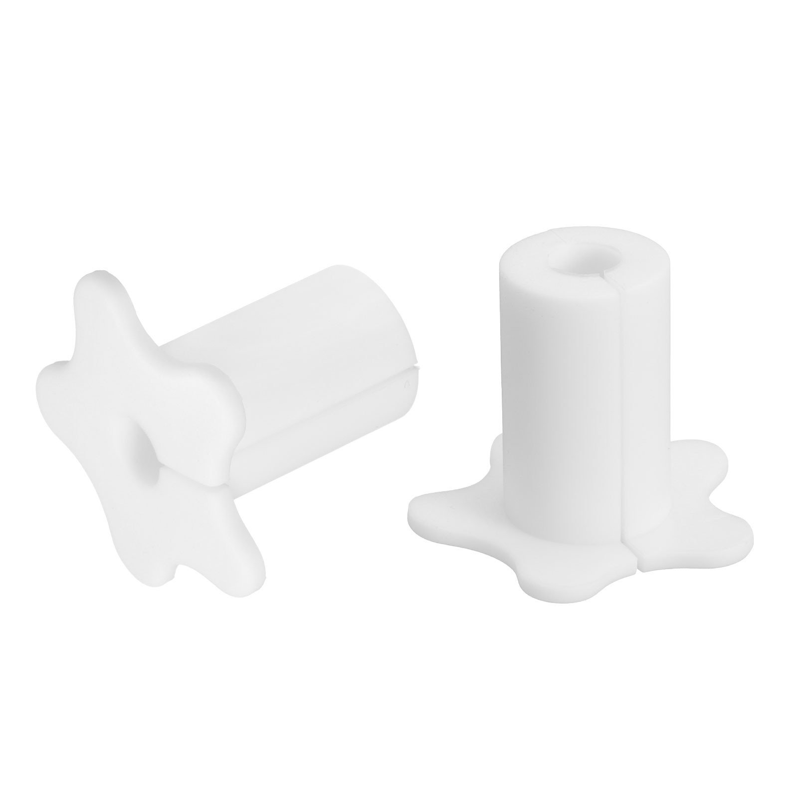 2 Pack Wall Cable Grommet for 5/8 Inch Wall Hole (White)