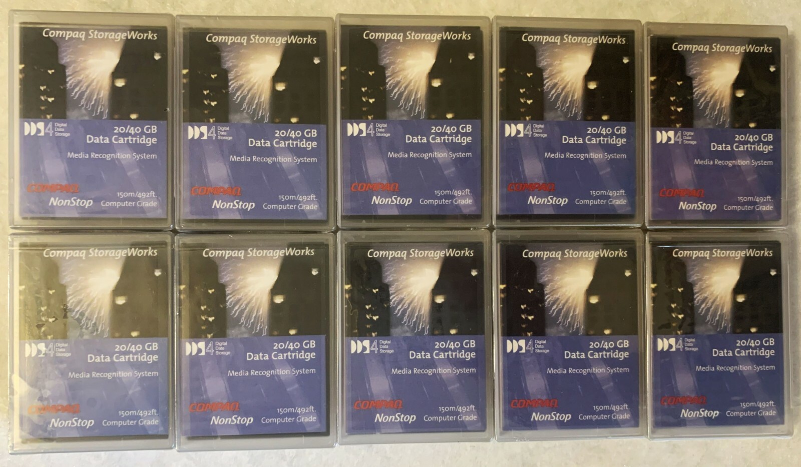 LOT OF 10 - Compaq StorageWorks DDS4 20/40 GB DAT Data Cartridge 152842-001 NEW
