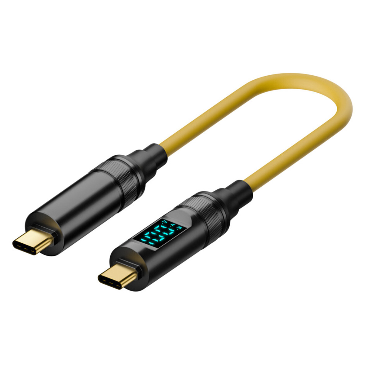 Cablecy Smart LED Display USB-C USB4 Cable 20Gbps 100W 8K for Laptop Disk Phone