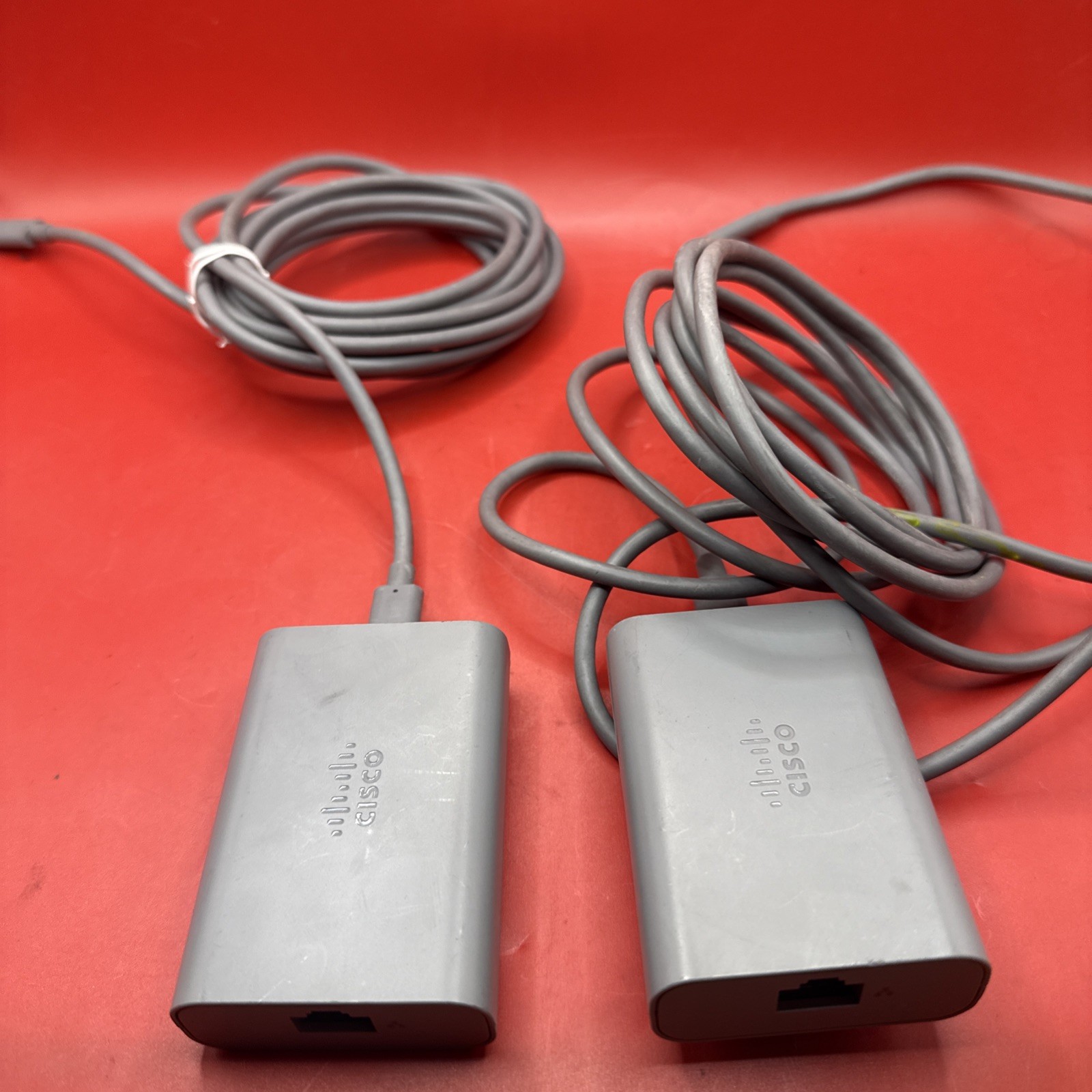 Lot Of 2 Cisco CP-8832-POE PoE Injector for IP Conference Phone 8832 W/USB CABLE