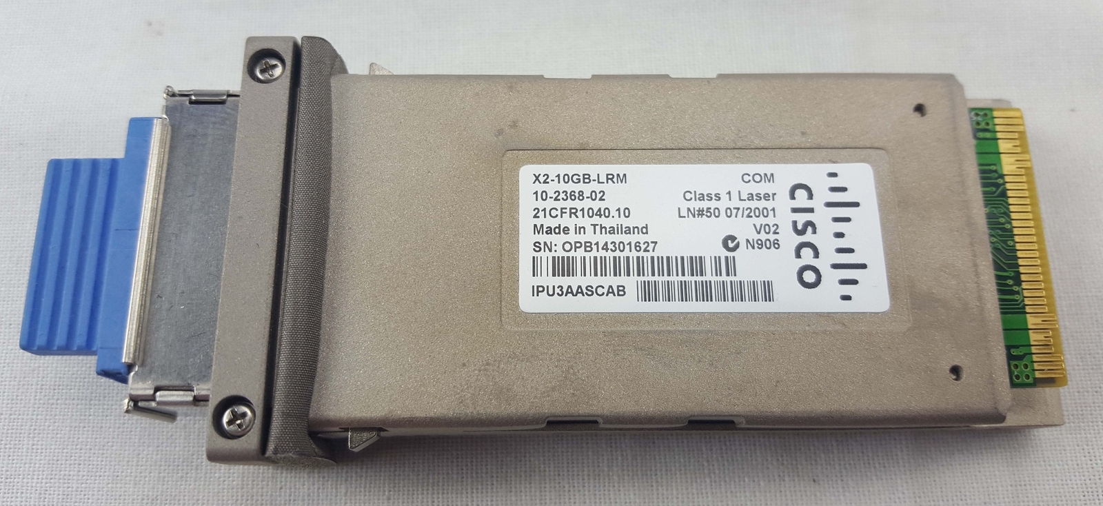 CISCO X2-10GB-LRM Transceiver Module 10 Gbps Gigabit Ethernet