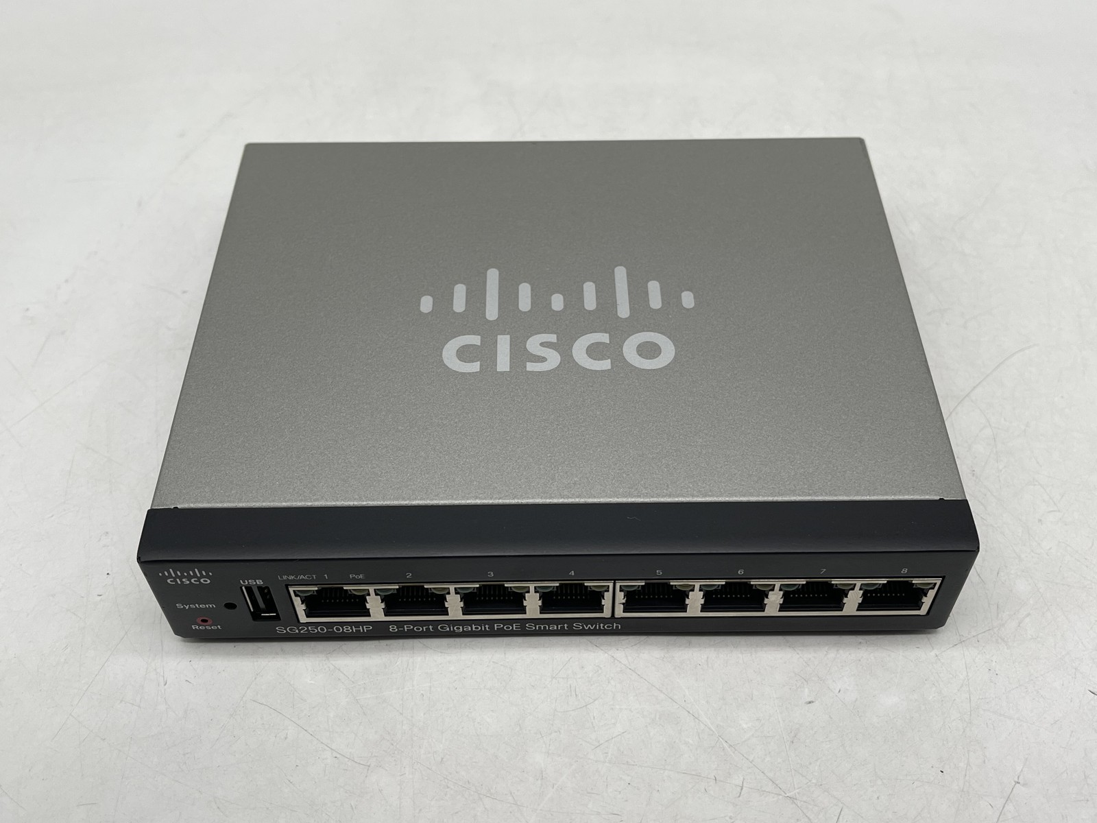 Cisco SG250-08HP 8-Port Gigabit Etherernet Ports PoE Smart Switch FREE S/H