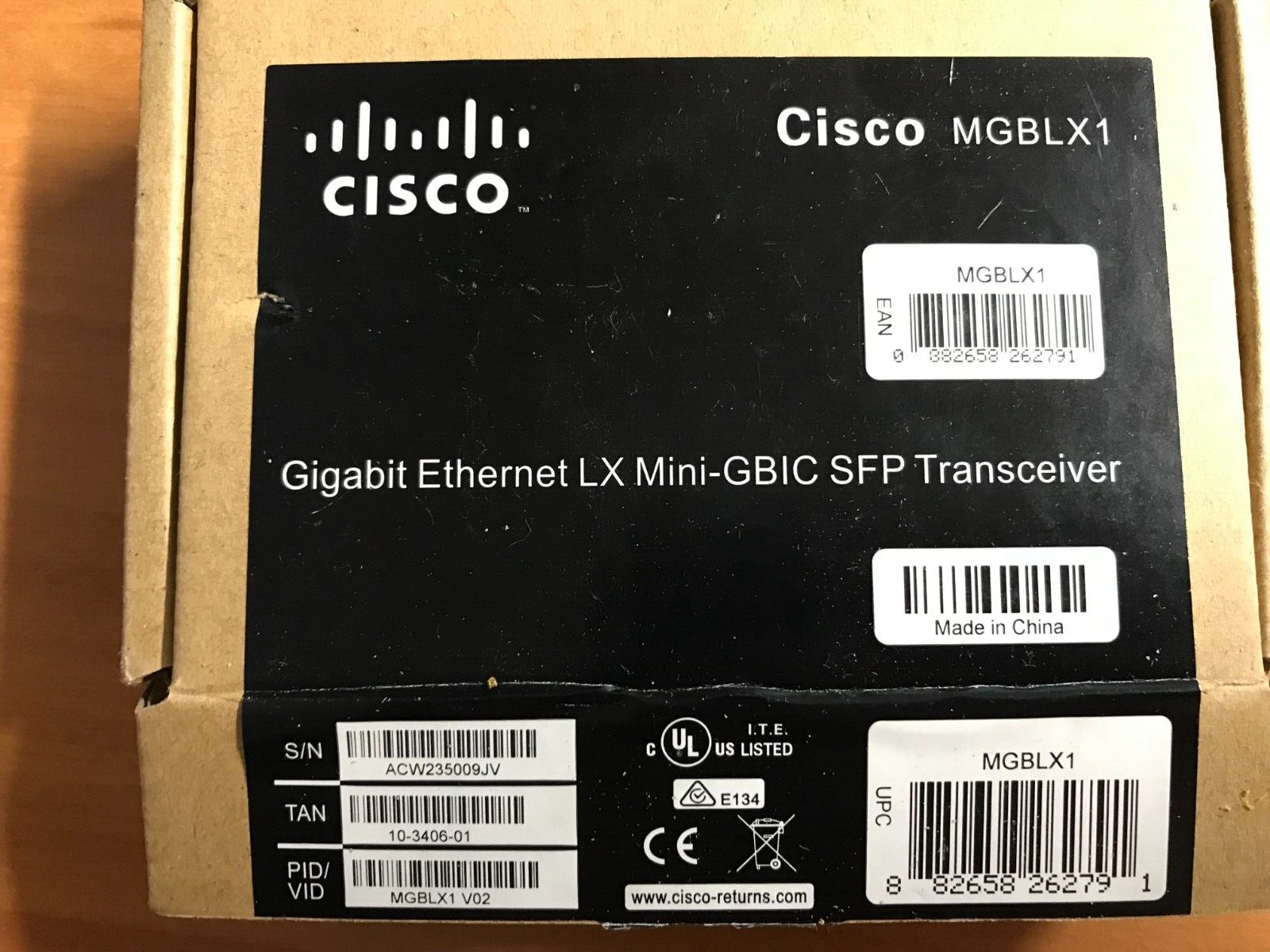 Cisco SFP Transceiver LX Mini GBIC MGBLX1