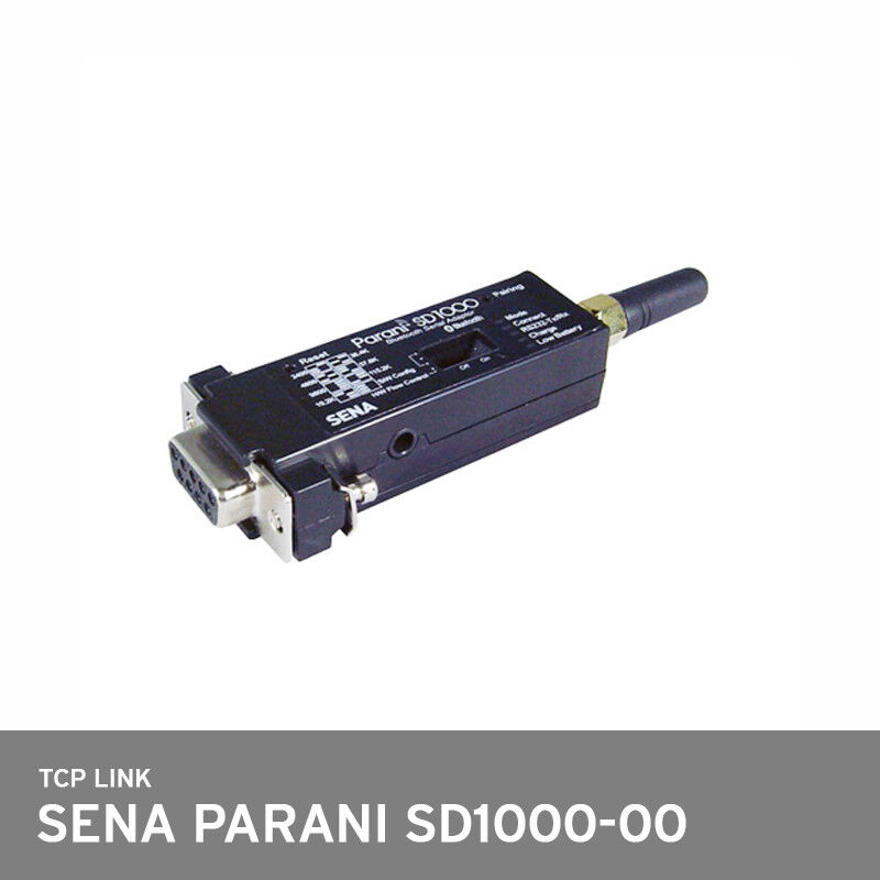 Sena Parani SD1000-00 Wireless Class1 Bluetooth RS232 Serial Adapter 330ft Track