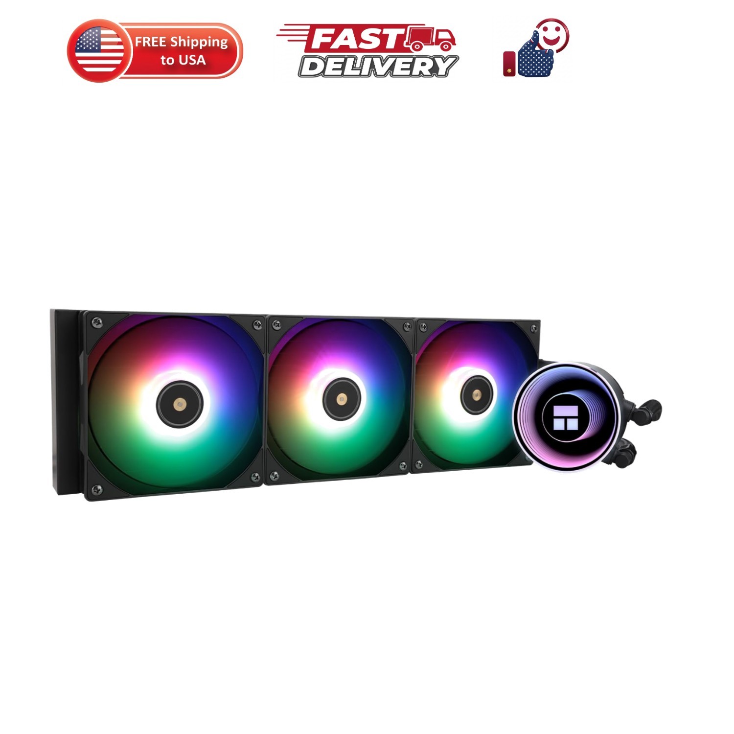Frozen Notte 360 Black ARGB V2 Water Cooling CPU Cooler, 360 Black CPU Cooler...