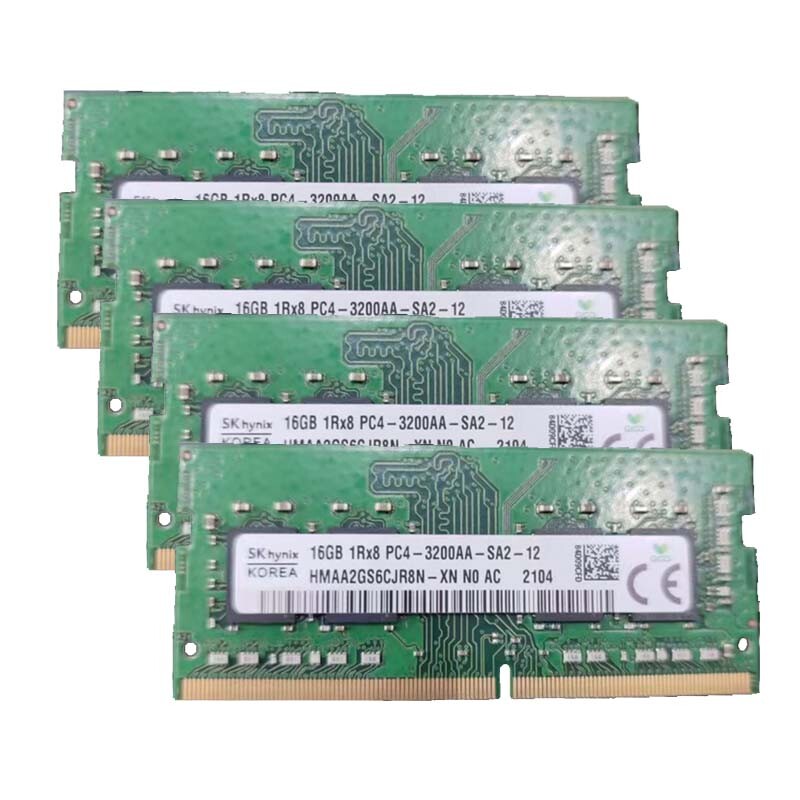 Skhynix 4x16GB 1RX8 DDR4-3200 PC4-3200MHz260pin Laptop SODIMM Memory RAM 1.2V