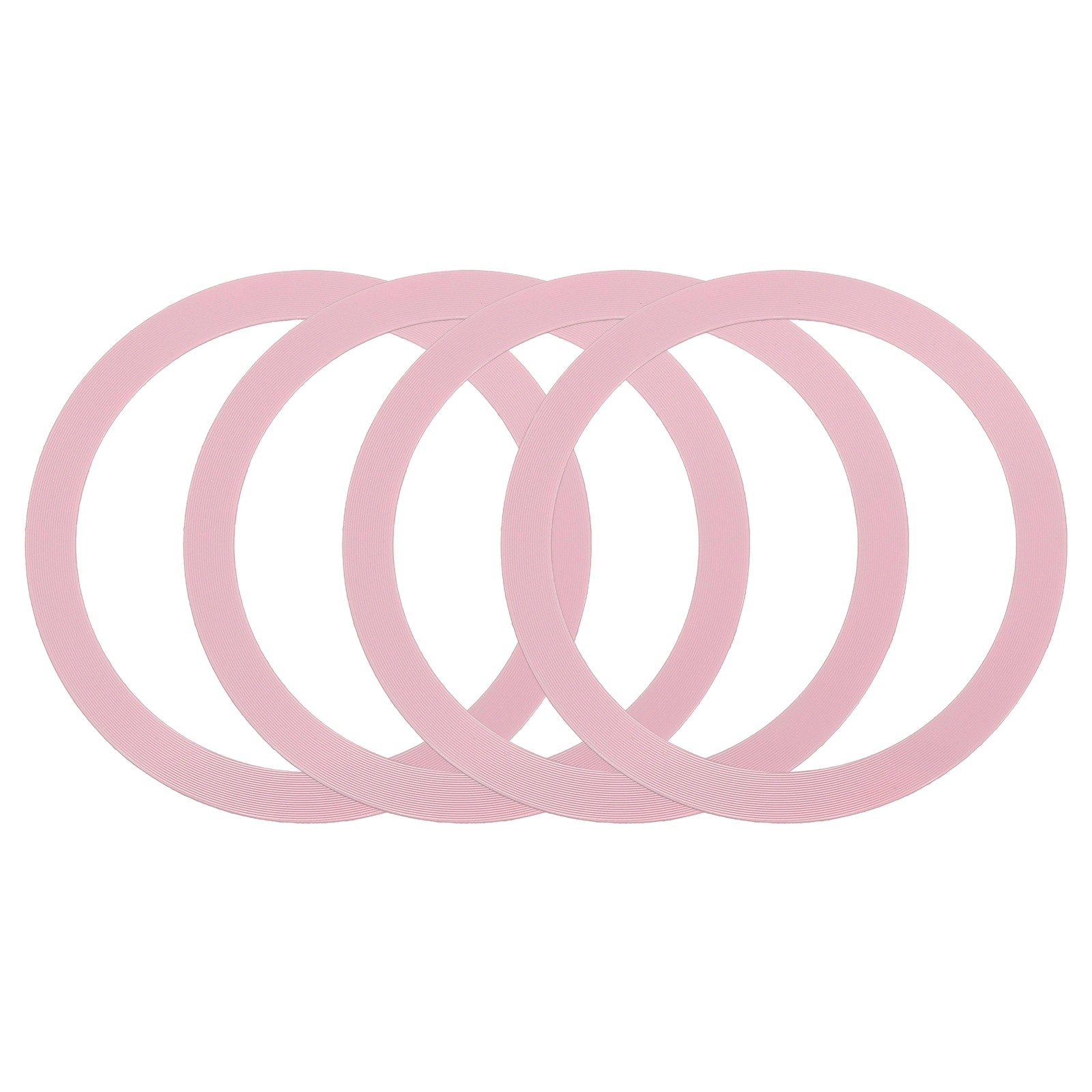 4Pcs Magnetic Adapter Ring, Magnetic Wireless Charger Conversion Kit, Pink