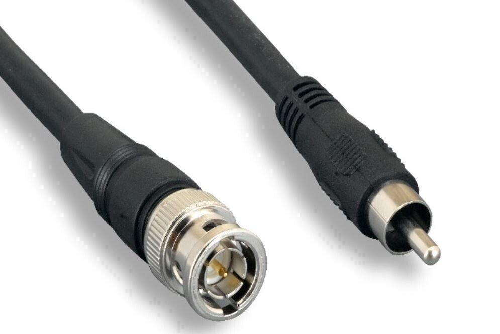 6ft Composite Video Cable, BNC Male to RCA Male 11X1-02106