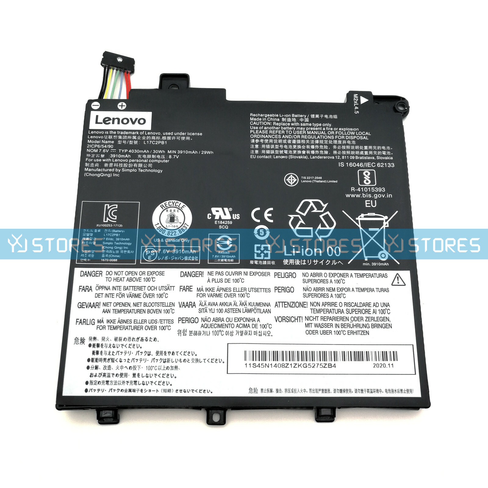 New Genuine L17C2PB2 L17L2PB2 L17M2PB2 Battery for Lenovo V330-14ARR V330-14IKB