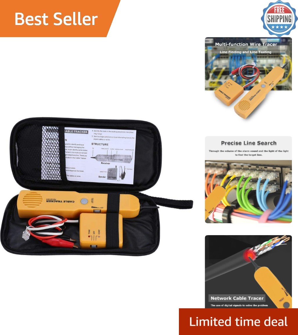 Modern Cable Finder & Tester Kit - Diagnose Wires with Ease and Precision
