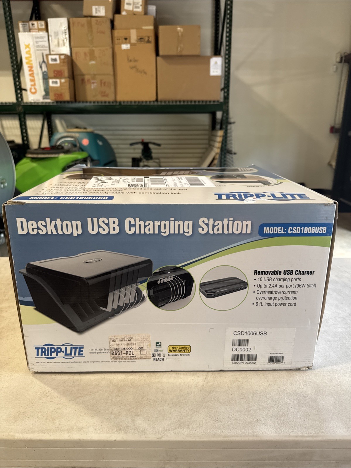 Tripp-Lite Desktop Charging Station 10 USB Charging Ports