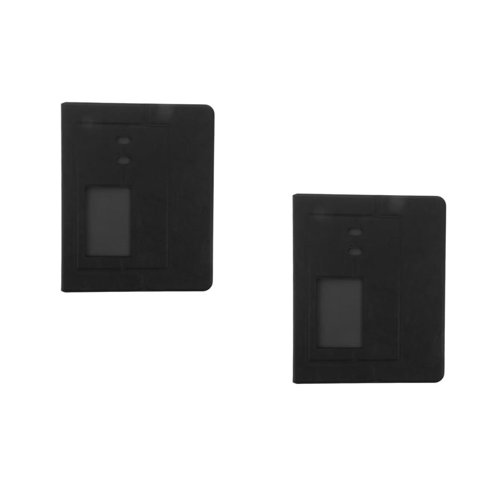 2pcs Travel Laptop Mouse Pad - Portable PU Mousepad with Built-in Phone