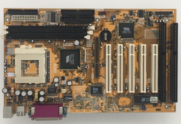 Socket 370 motherboard - pcpartner  appas3-d956 - via apollo pro+ - tested, 2x