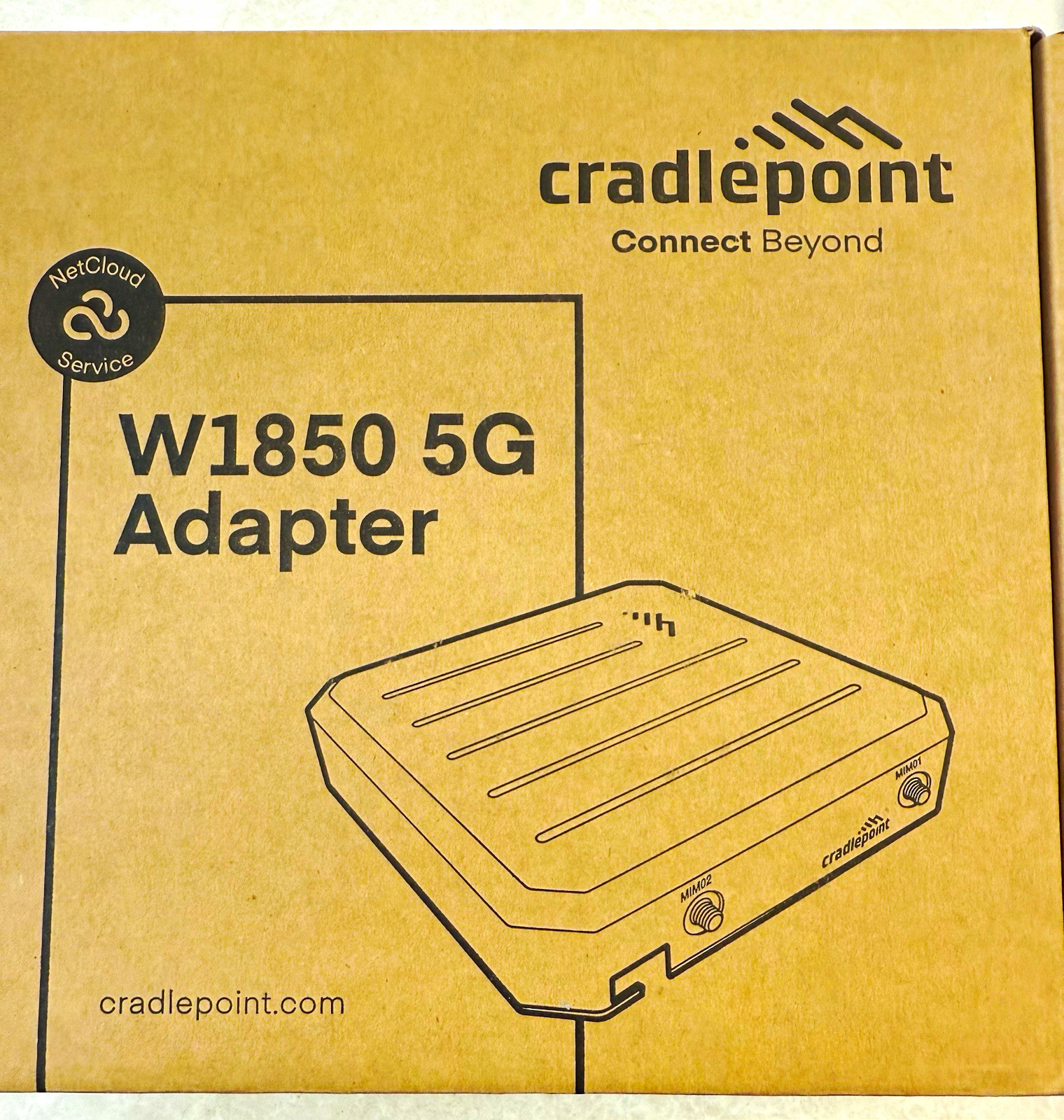 Cradlepoint W1850 5G Ethernet (RJ-45) Adapter Modem, White, NetCloud